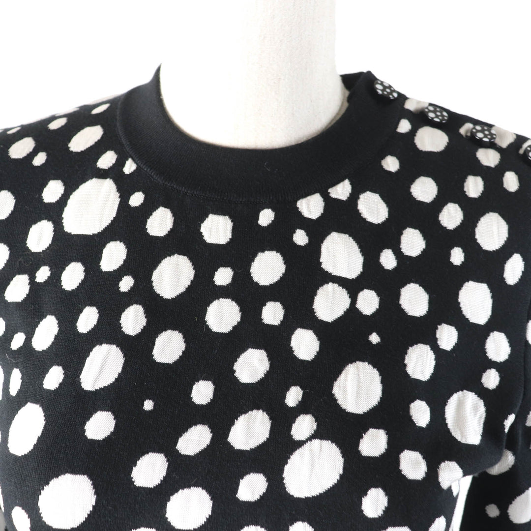 Excellent LOUIS VUITTON×Yayoi Kusama knit Infinity cropped pullover knit Women XS 1AB852
