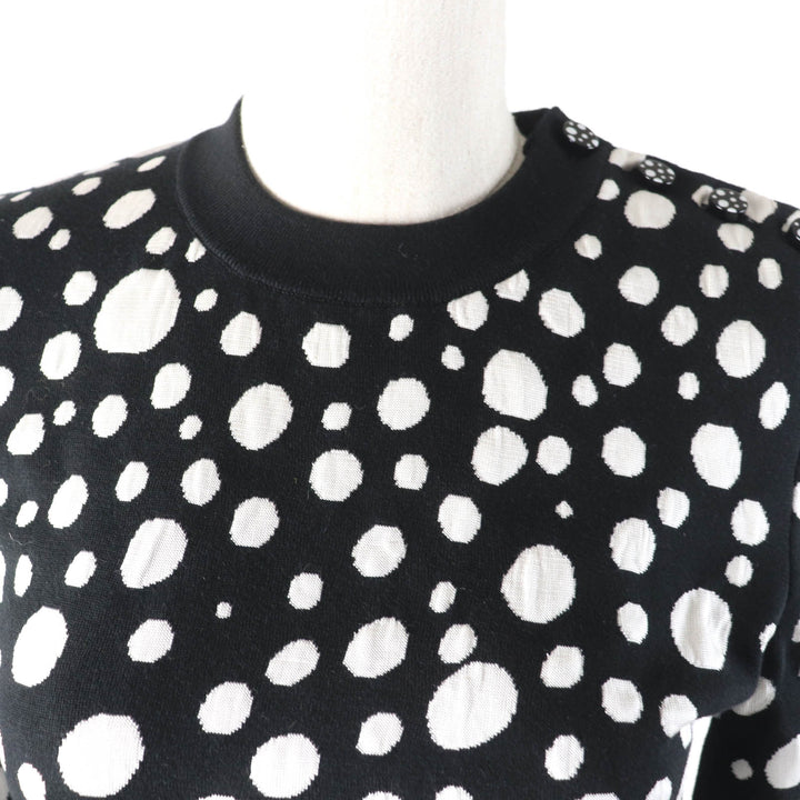 Excellent LOUIS VUITTON×Yayoi Kusama knit Infinity cropped pullover knit Women XS 1AB852