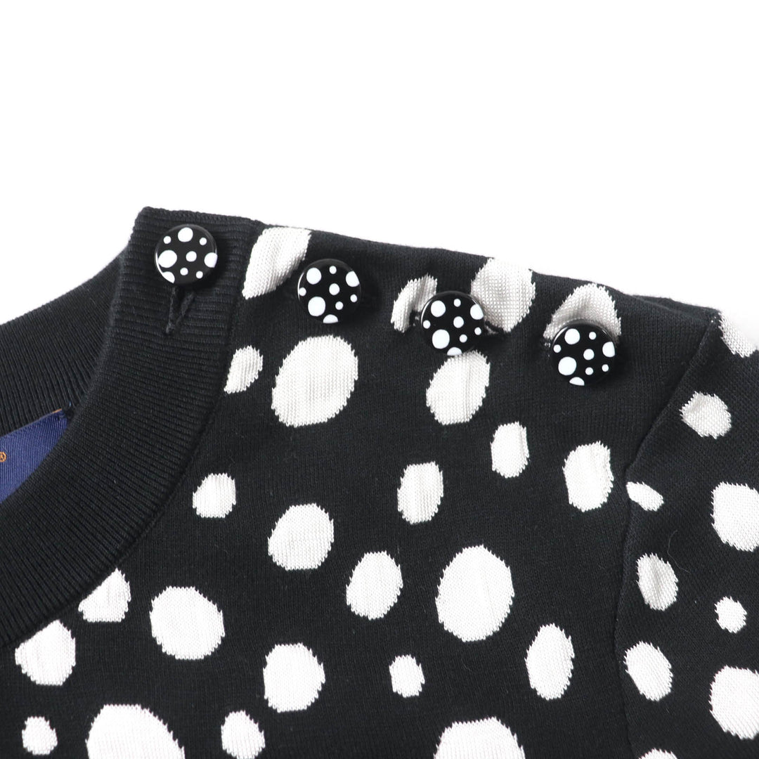 Excellent LOUIS VUITTON×Yayoi Kusama knit Infinity cropped pullover knit XS