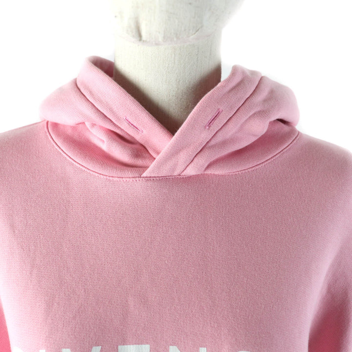 Excellent GIVENCHY hoodie Brand logo cropped hoodie pink Women XS BWJ03M3YAC