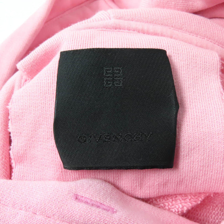 Excellent GIVENCHY hoodie Brand logo cropped hoodie pink Women XS BWJ03M3YAC