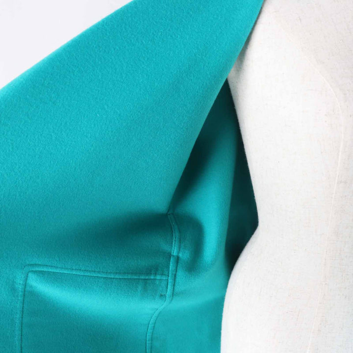 Pristine HERMES Best Serie Button Belt Wrap Long Gilet green cashmere Women 34 4E0177DC