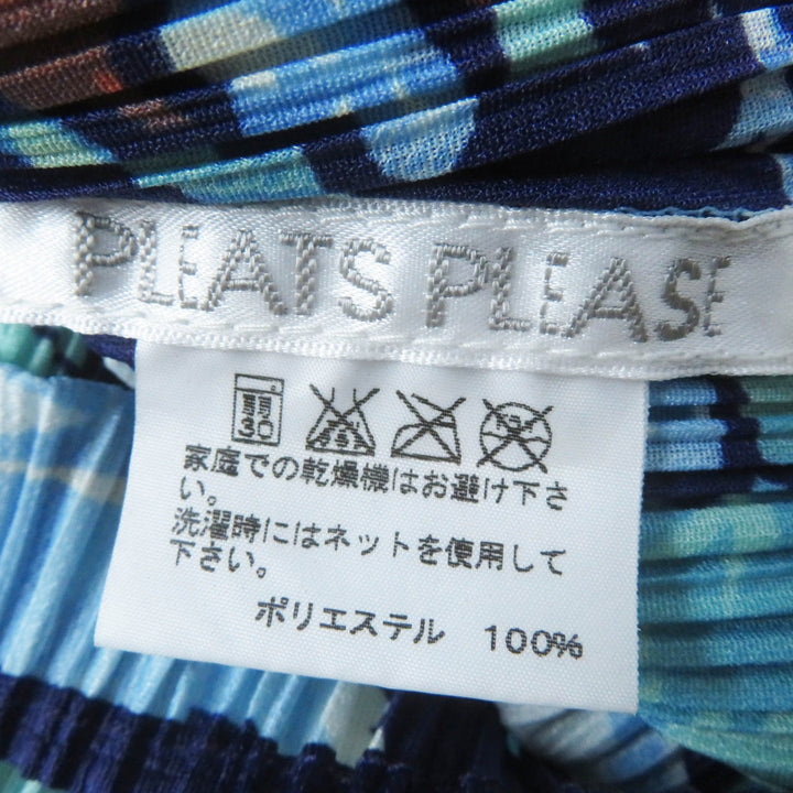 Excellent PLEATS PLEASE one piece World Map Ocean Multi polyester 3 PP23-JT607