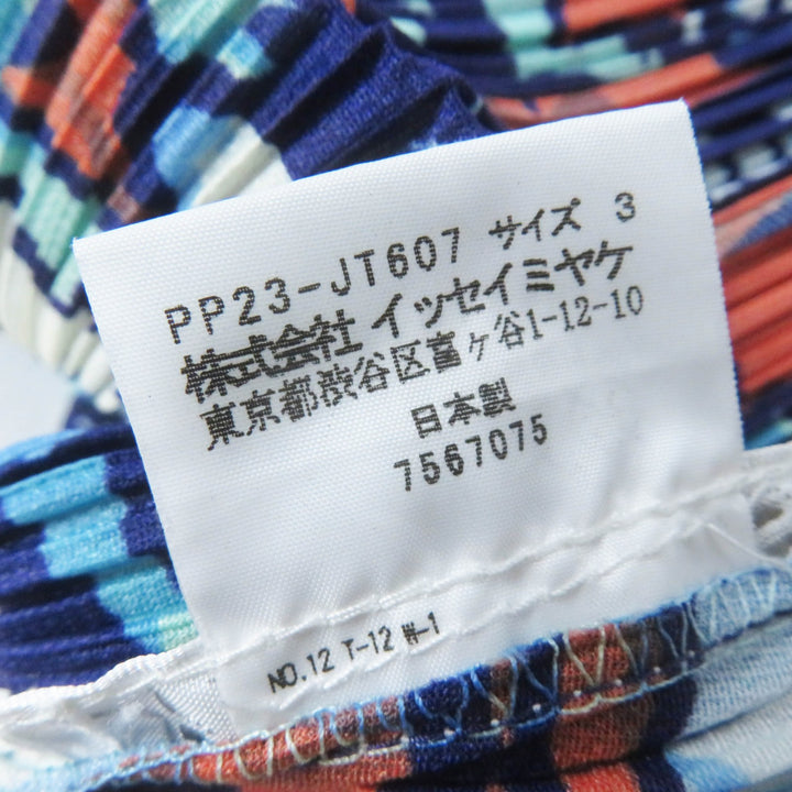 Excellent PLEATS PLEASE one piece World Map Ocean Multi polyester 3 PP23-JT607
