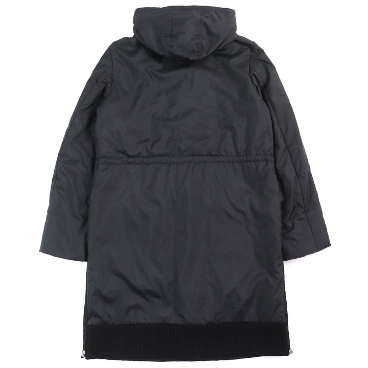 Great BURBERRY BLACK LABEL coat Checkered Pattern Knit Lining, Padded, Hooded mens L