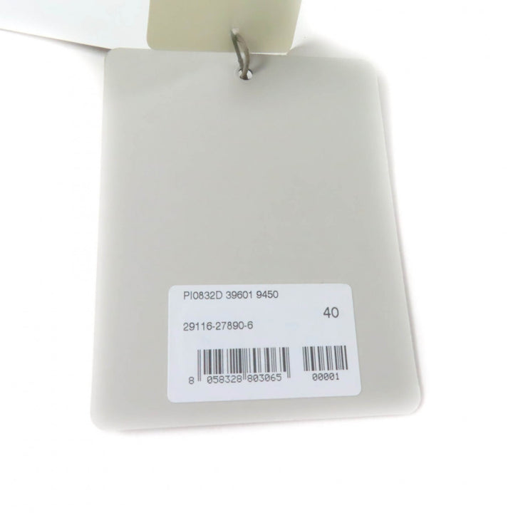 Excellent Herno down coat Stand collar Logo ZIP Wool switching gray wool Women 40 PI0832D