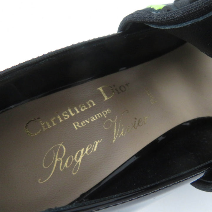 Excellent Christian Dior Roger Vivier pumps Dior 62-22 Patent leather Women 35.5