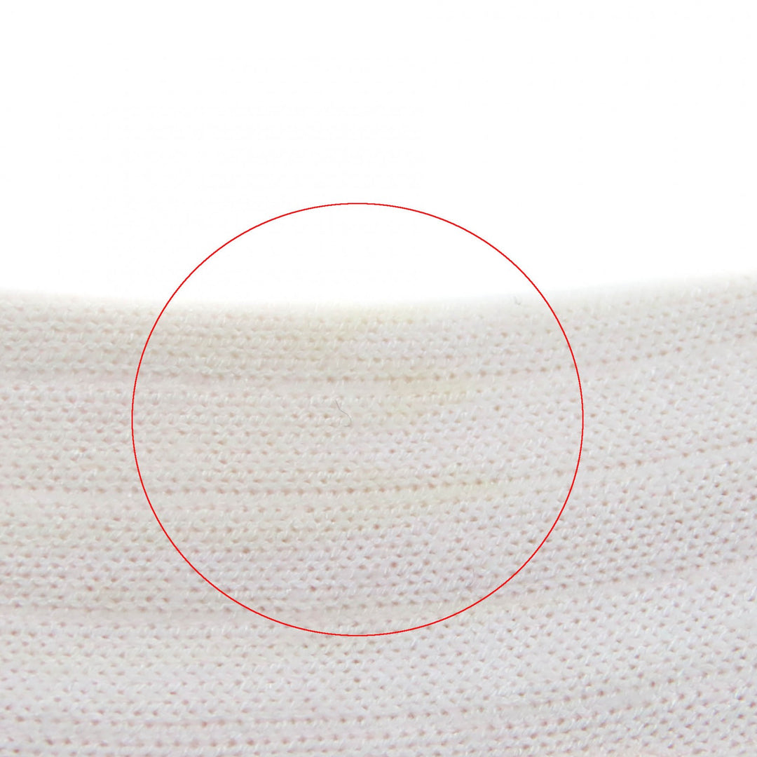 Very Good CHANEL skirt F Pearl COCO Mark Button Knit Baby pink Women 38 P43884