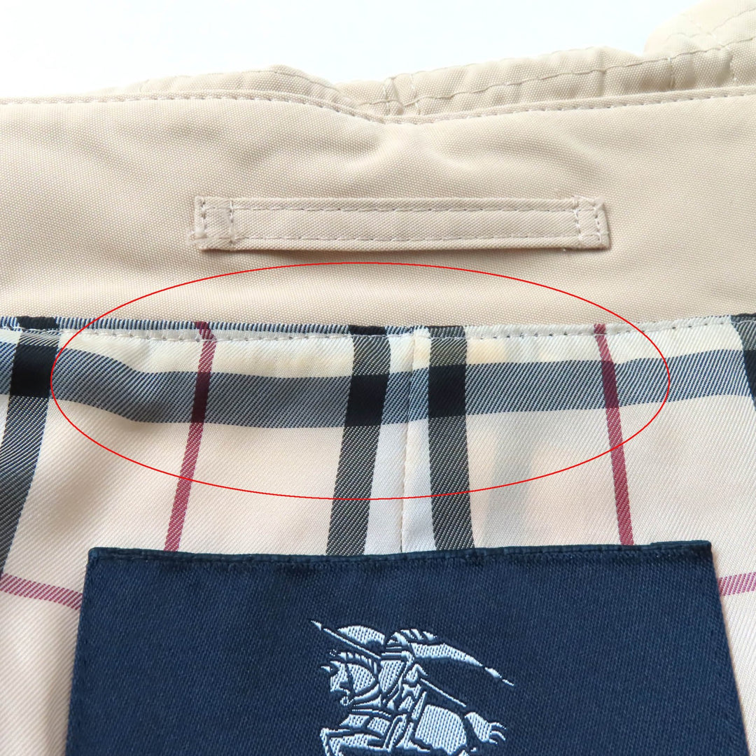Very Good BURBERRY LONDON Jacket Nova check pattern quilting lining 11