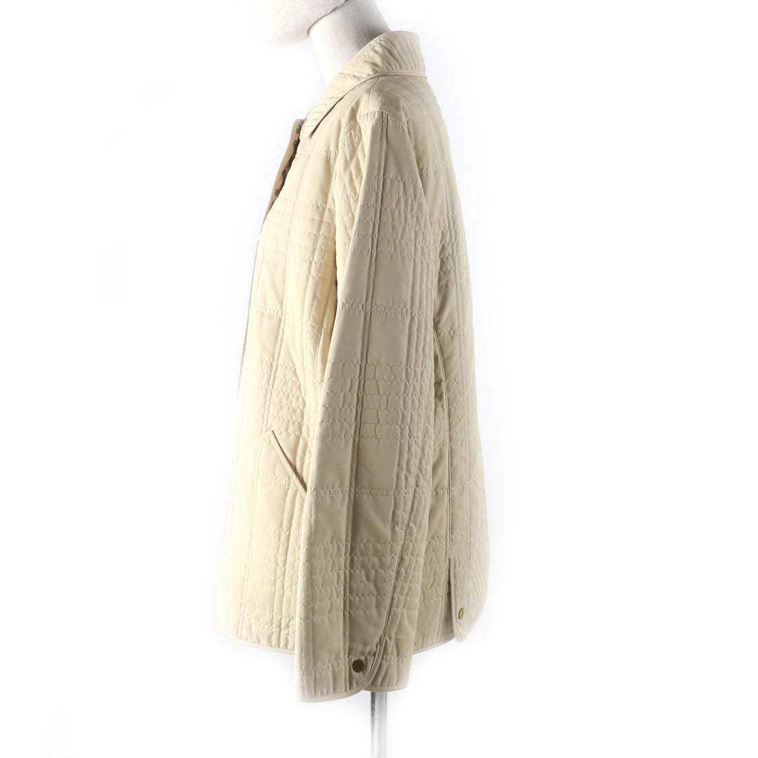 Very Good BURBERRY LONDON Jacket Nova check pattern quilting lining 11