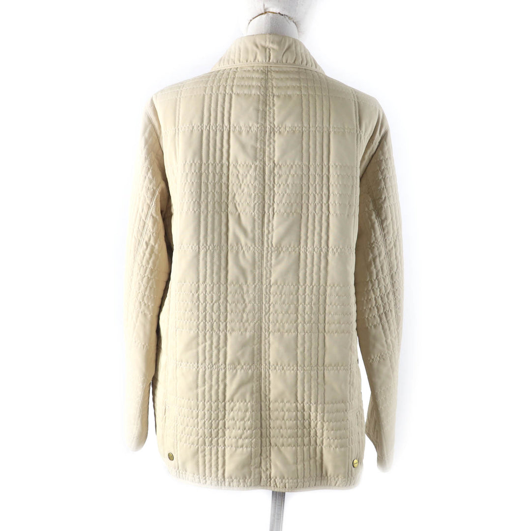 BURBERRY LONDON Jacket Nova check pattern quilting lining Women 11 FD225-352