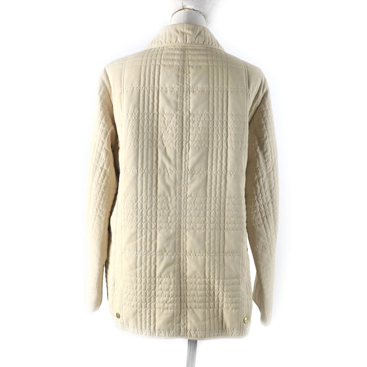 BURBERRY LONDON Jacket Nova check pattern quilting lining Women 11 FD225-352