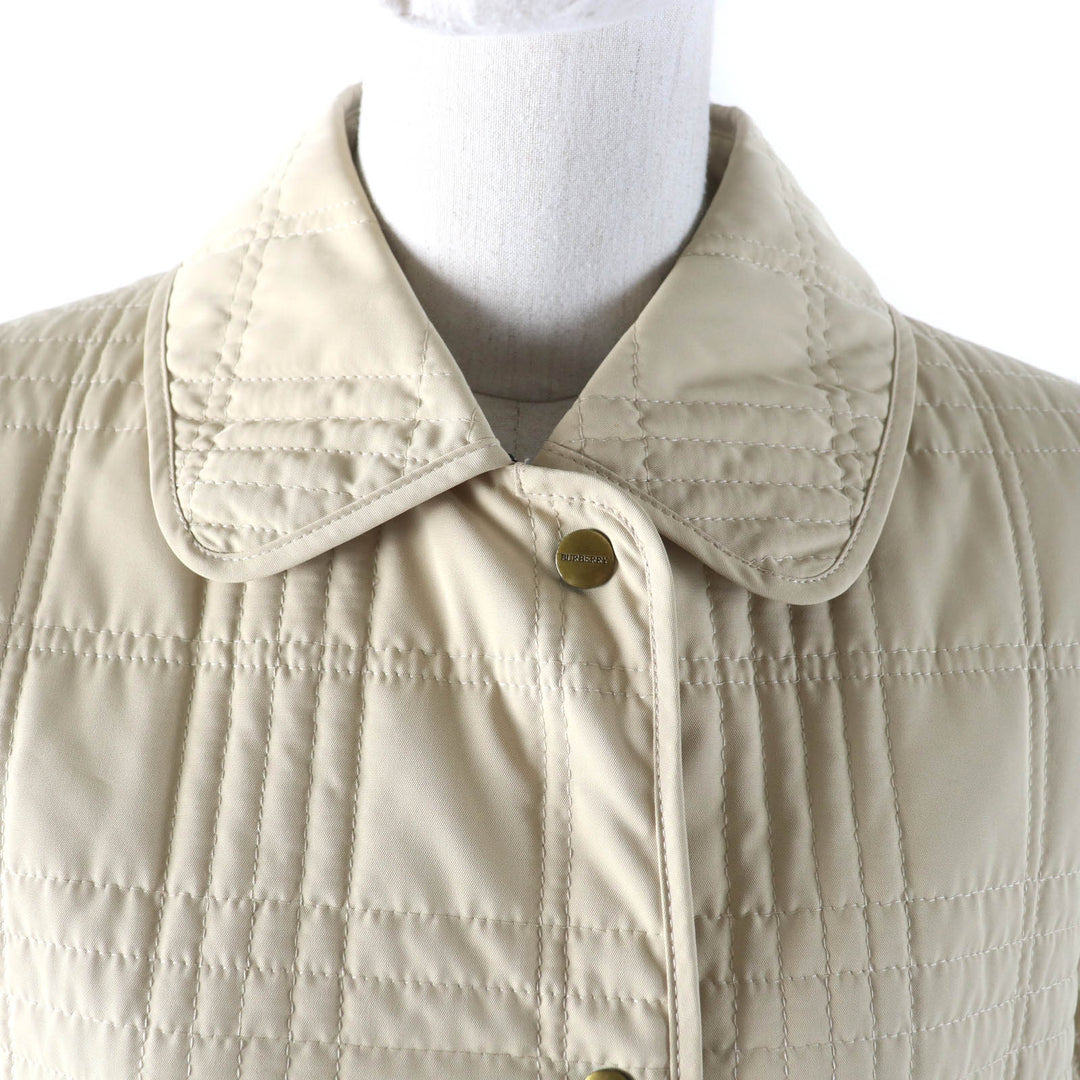 Very Good BURBERRY LONDON Jacket Nova check pattern quilting lining 11