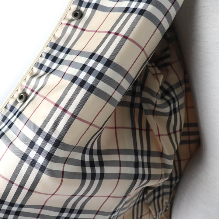 Very Good BURBERRY LONDON Jacket Nova check pattern quilting lining 11