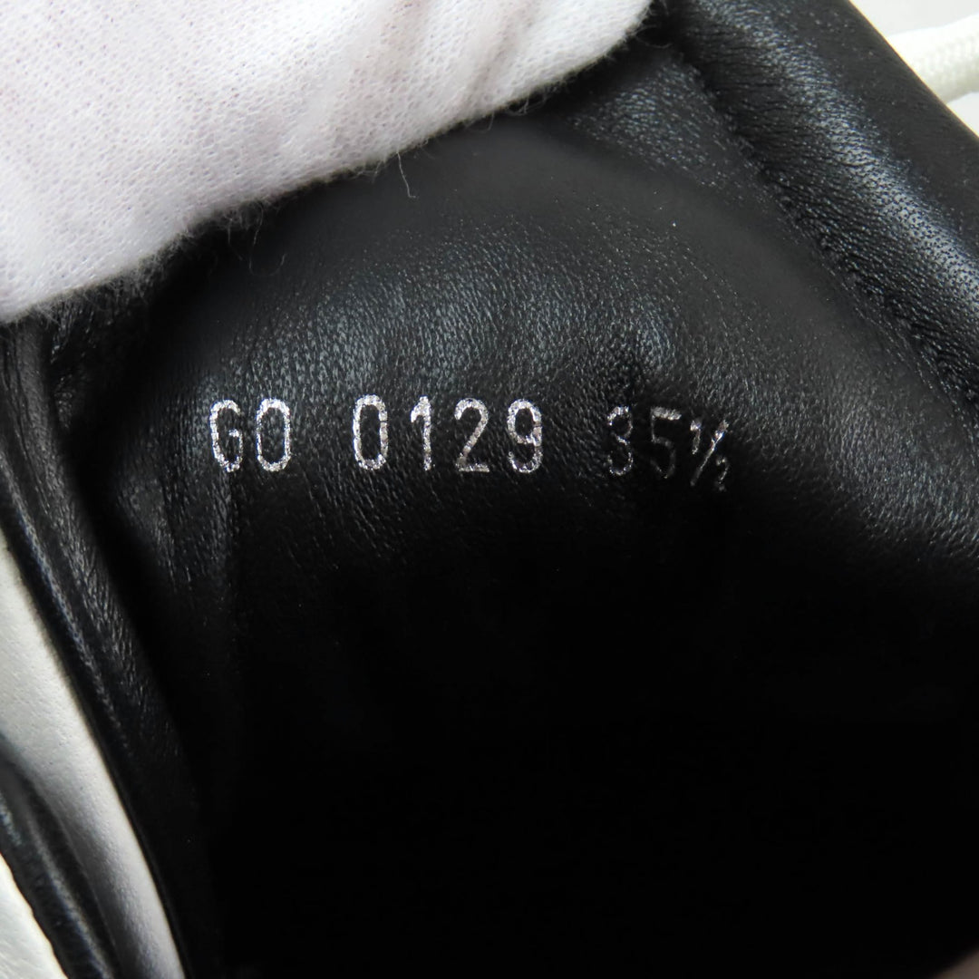 Great LOUIS VUITTON High cut sneakers Black White Women 35.5