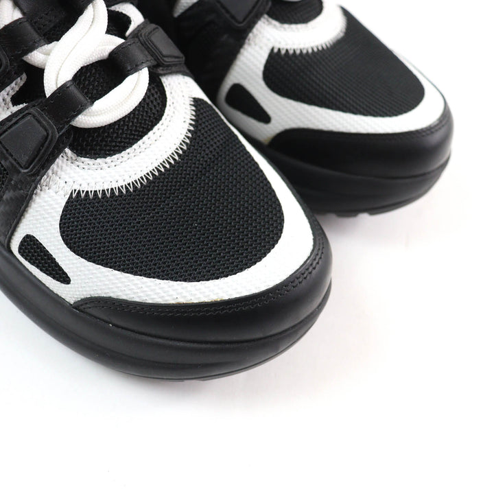 Great LOUIS VUITTON High cut sneakers Black White Women 35.5