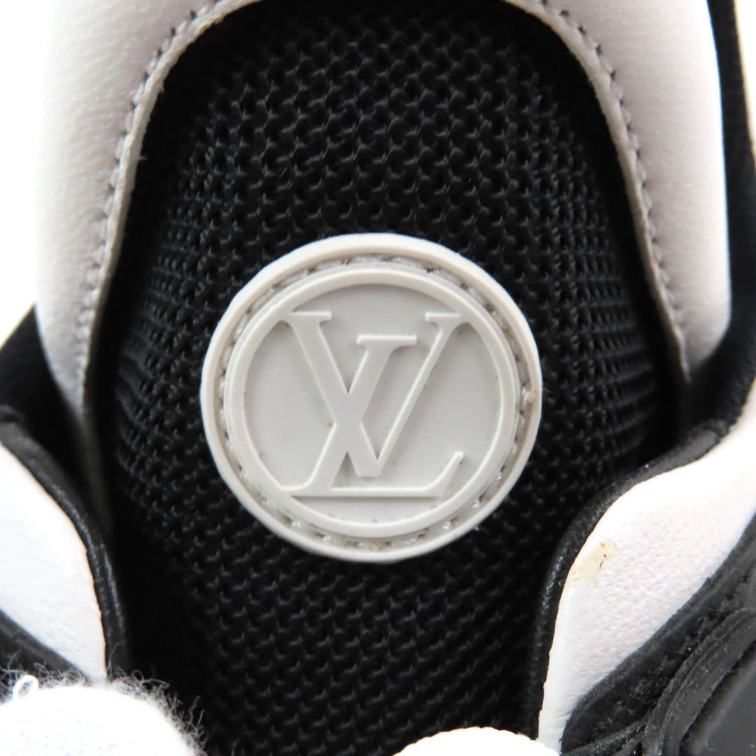Great LOUIS VUITTON High cut sneakers Black White Women 35.5