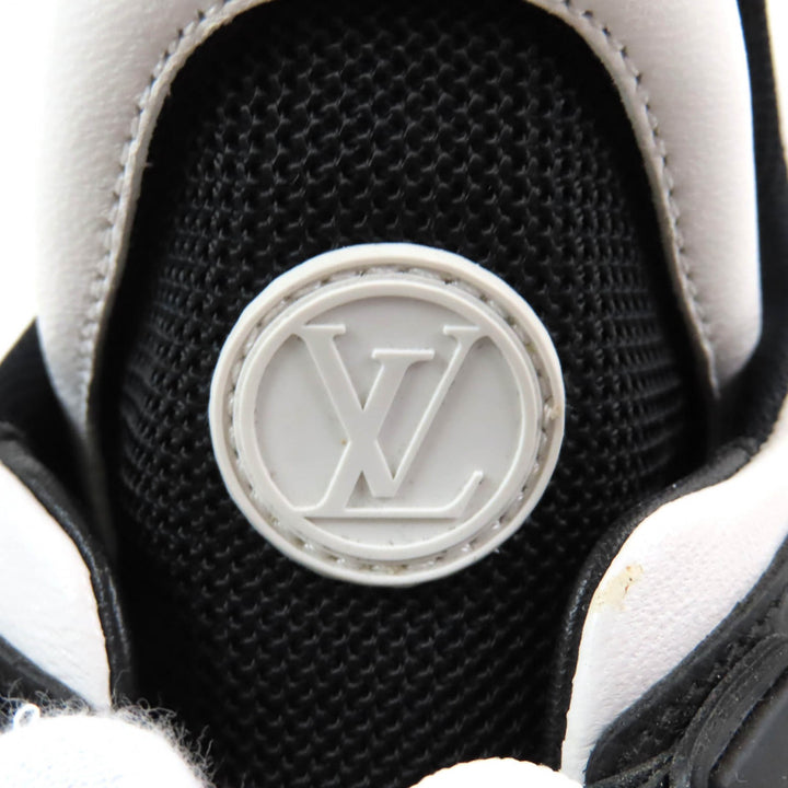 Great LOUIS VUITTON High cut sneakers Black White Women 35.5