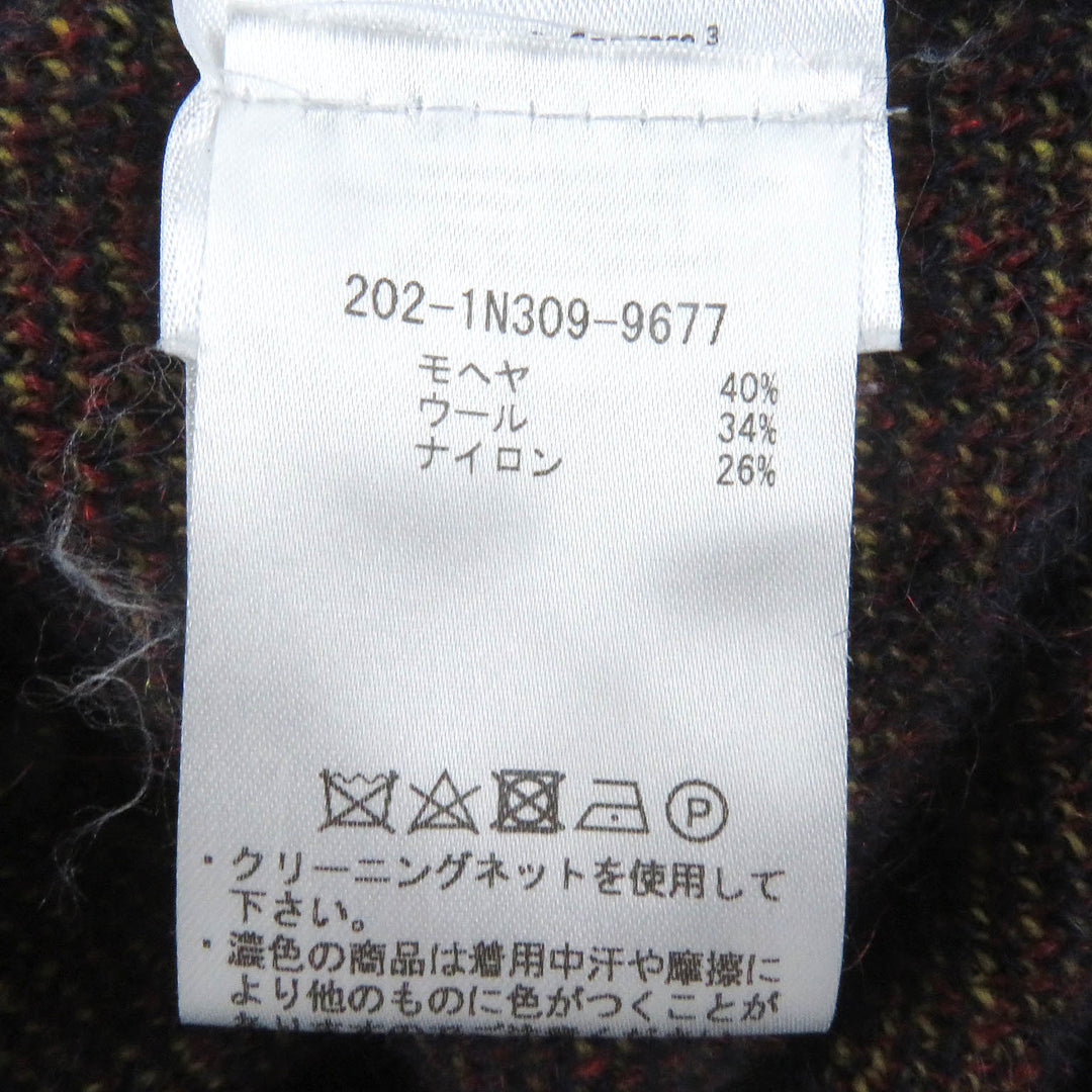 Excellent ETRO cardigan Preppy Knit Navy mohair mens S