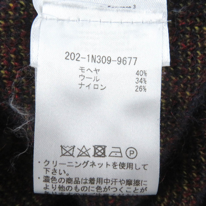 Excellent ETRO cardigan Preppy Knit Navy mohair mens S