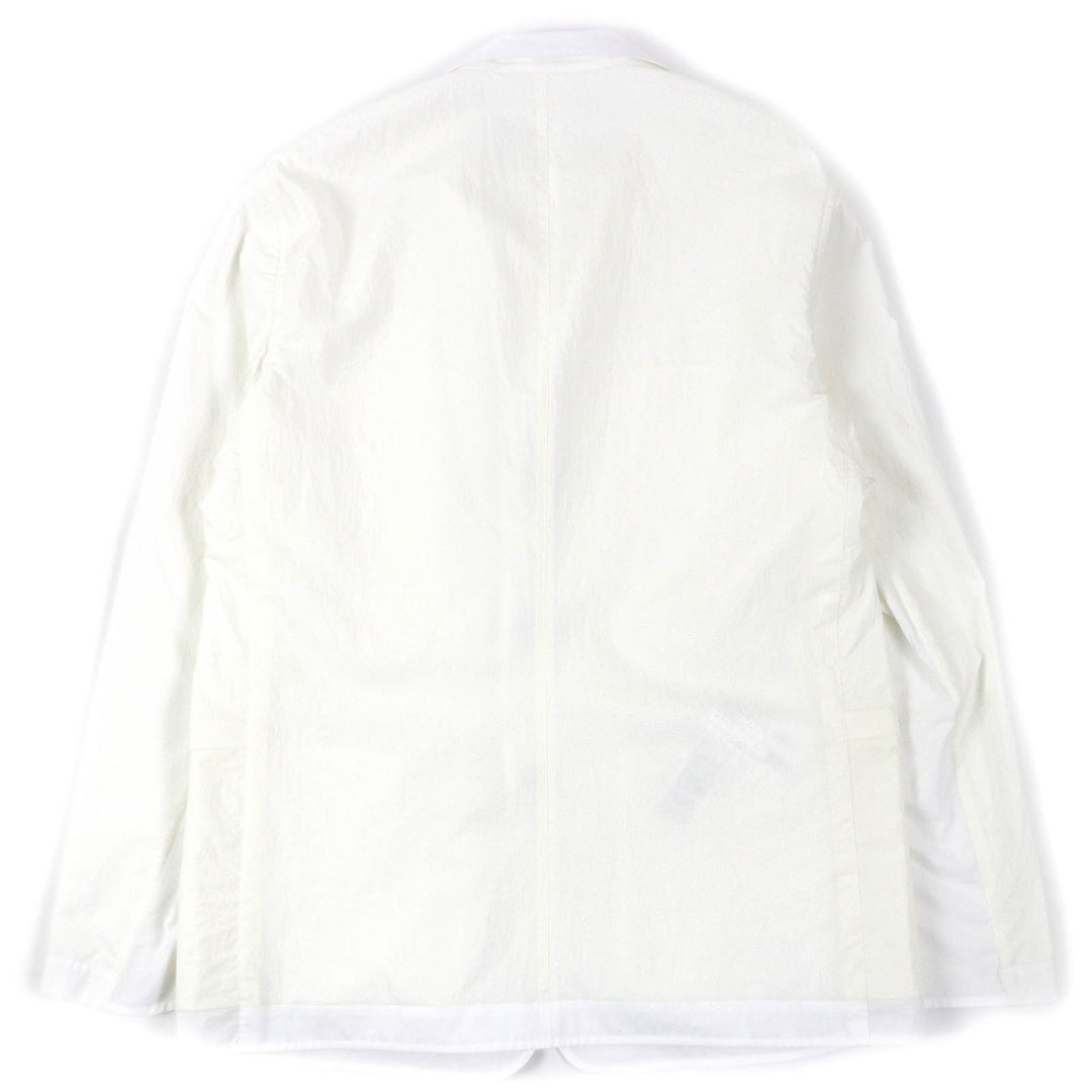 Excellent HERMES Jacket Reversible Stadium Light White off-white cotton mens 52