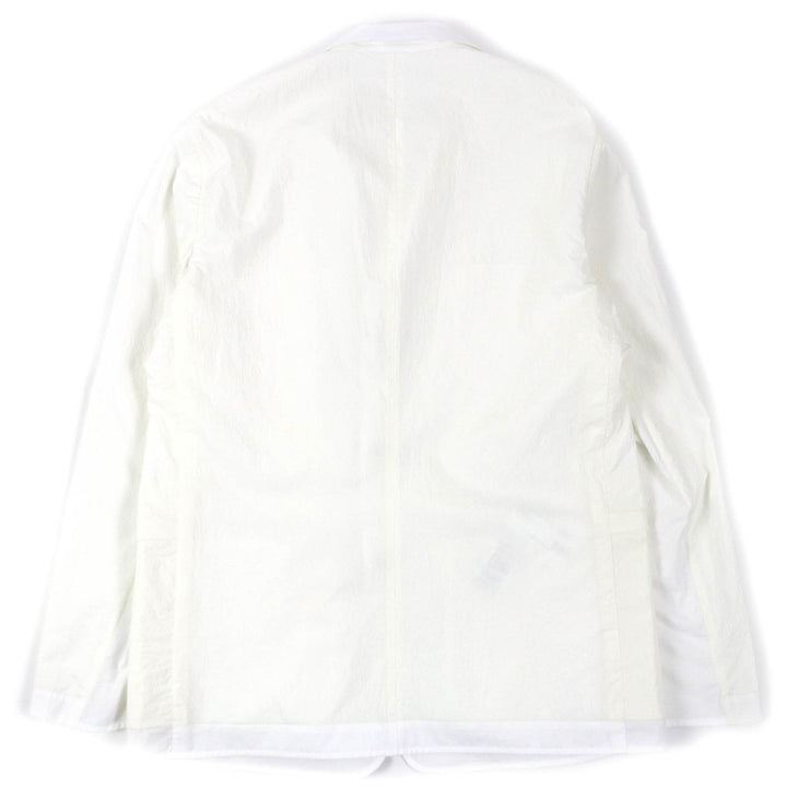 Excellent HERMES Jacket Reversible Stadium Light White off-white cotton mens 52