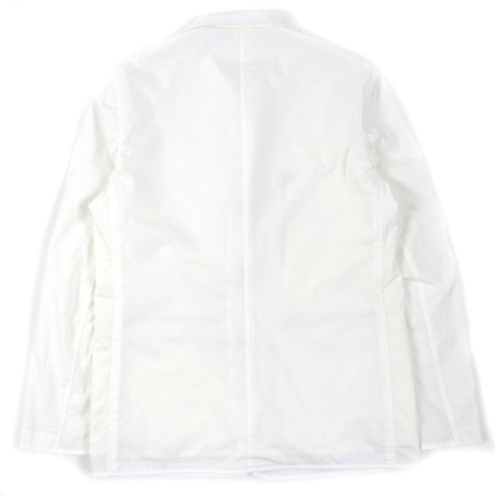 Excellent HERMES Jacket Reversible Stadium Light White off-white cotton mens 52