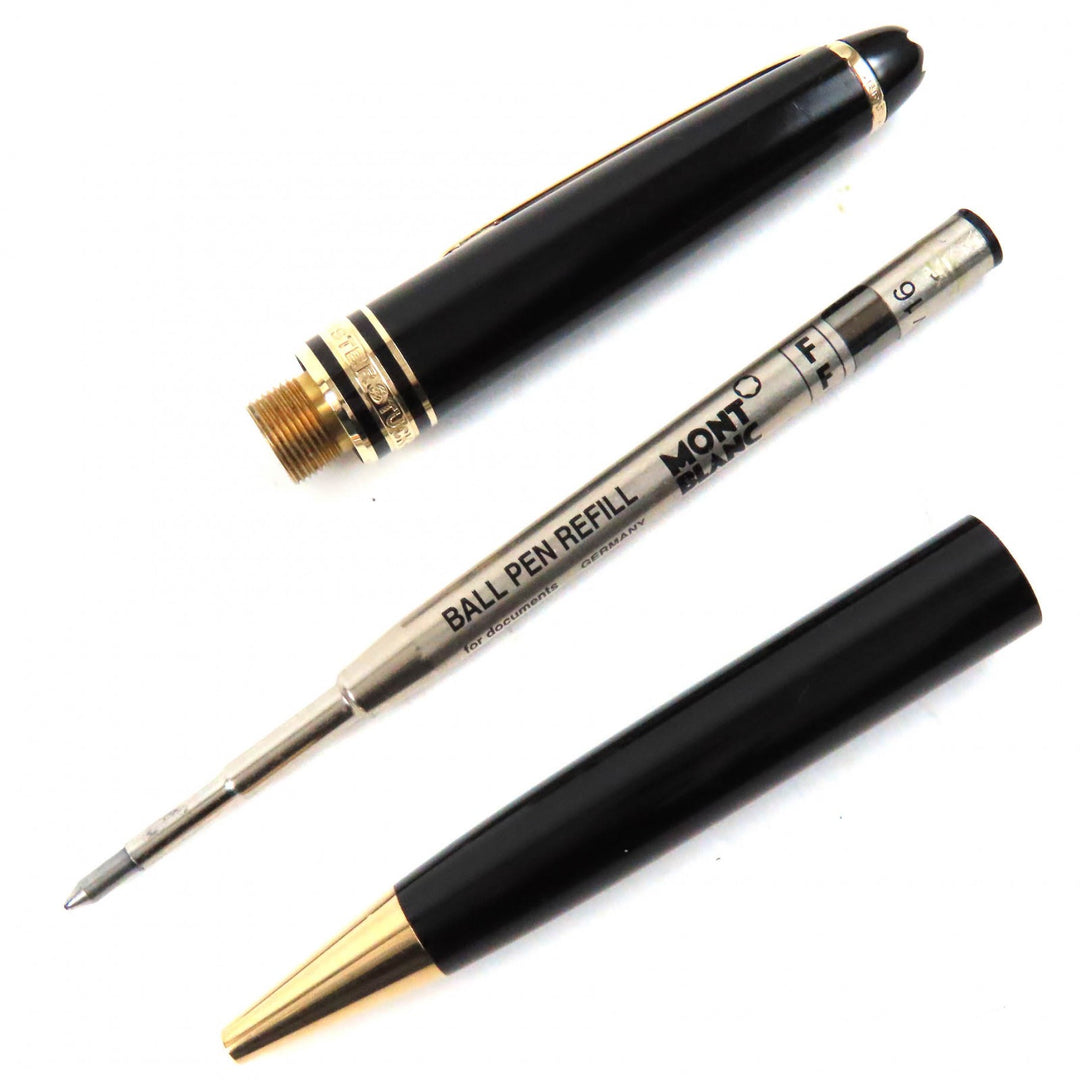 MONTBLANC Ballpoint pen Meisterstück Classic White Star Twist Type Black gold