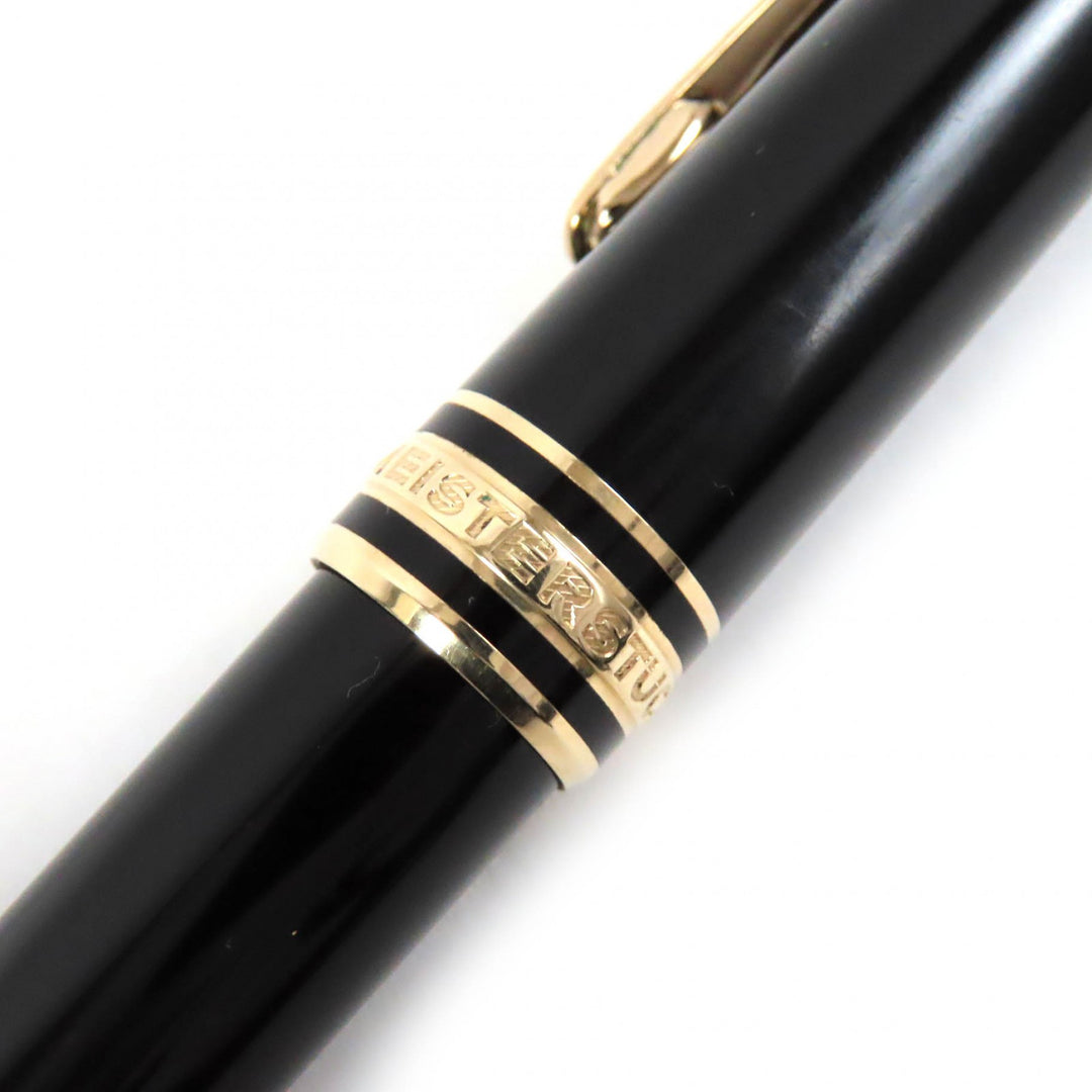 MONTBLANC Ballpoint pen Meisterstück Classic White Star Twist Type Black gold
