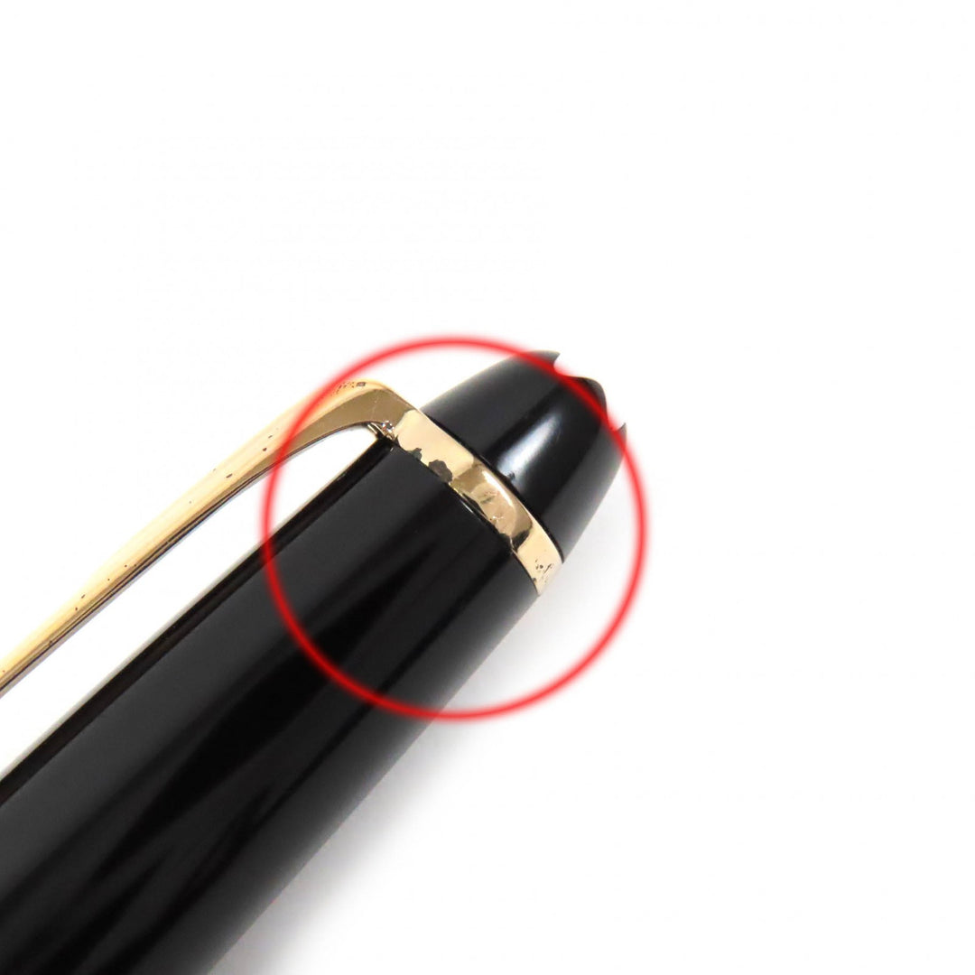 MONTBLANC Ballpoint pen Meisterstück Classic White Star Twist Type Black gold