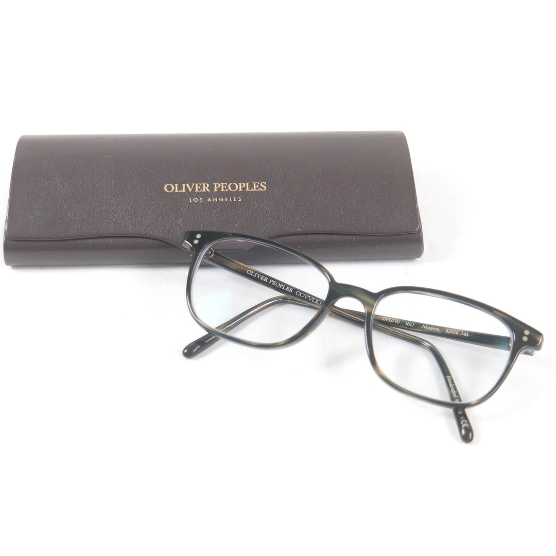 OLIVER PEOPLES Glasses MASLON Wellington Black brown mens OV5279U