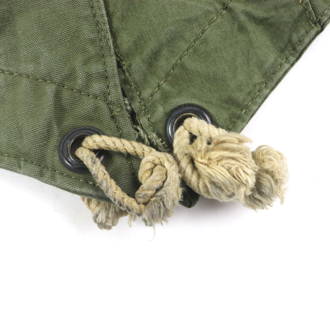 Great Rebuild by Needles Mod coat ARMY TENT BAL COLLAR COAT Waxed cotton Reconstructed Hidden placket Logo button Corduroy collar khaki cotton mens XS