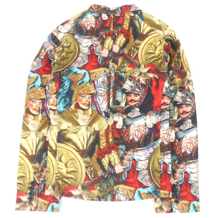 Excellent DOLCE&GABBANA tailored jacket multicolor linen mens 48
