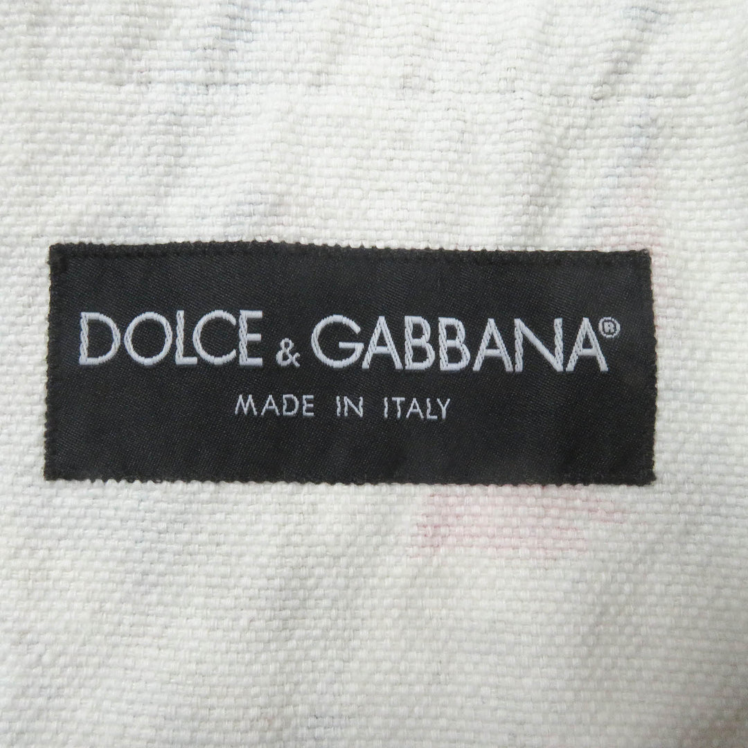 Excellent DOLCE&GABBANA tailored jacket multicolor linen mens 48