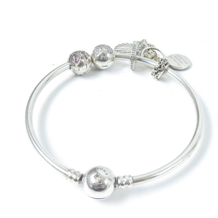 Great Pandora Disney Bangle Silver SV925 Women