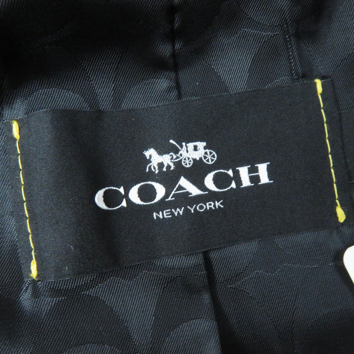 Pristine COACH trench coat Signature charm and logo button on the back, wine-red XS