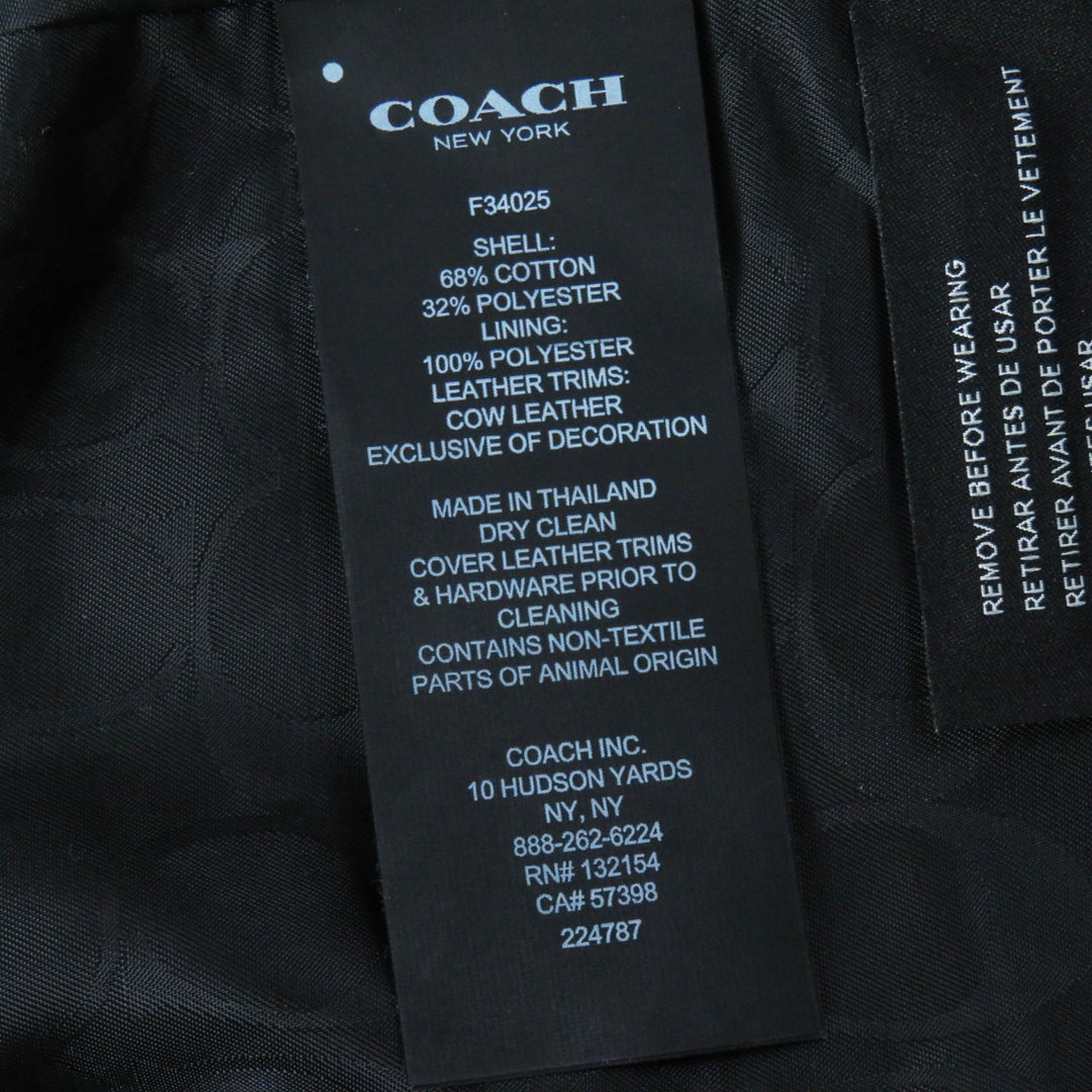 Pristine COACH trench coat Signature charm and logo button on the back, XS