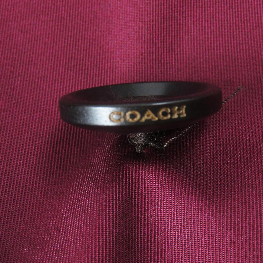 Pristine COACH trench coat Signature charm and logo button on the back, XS
