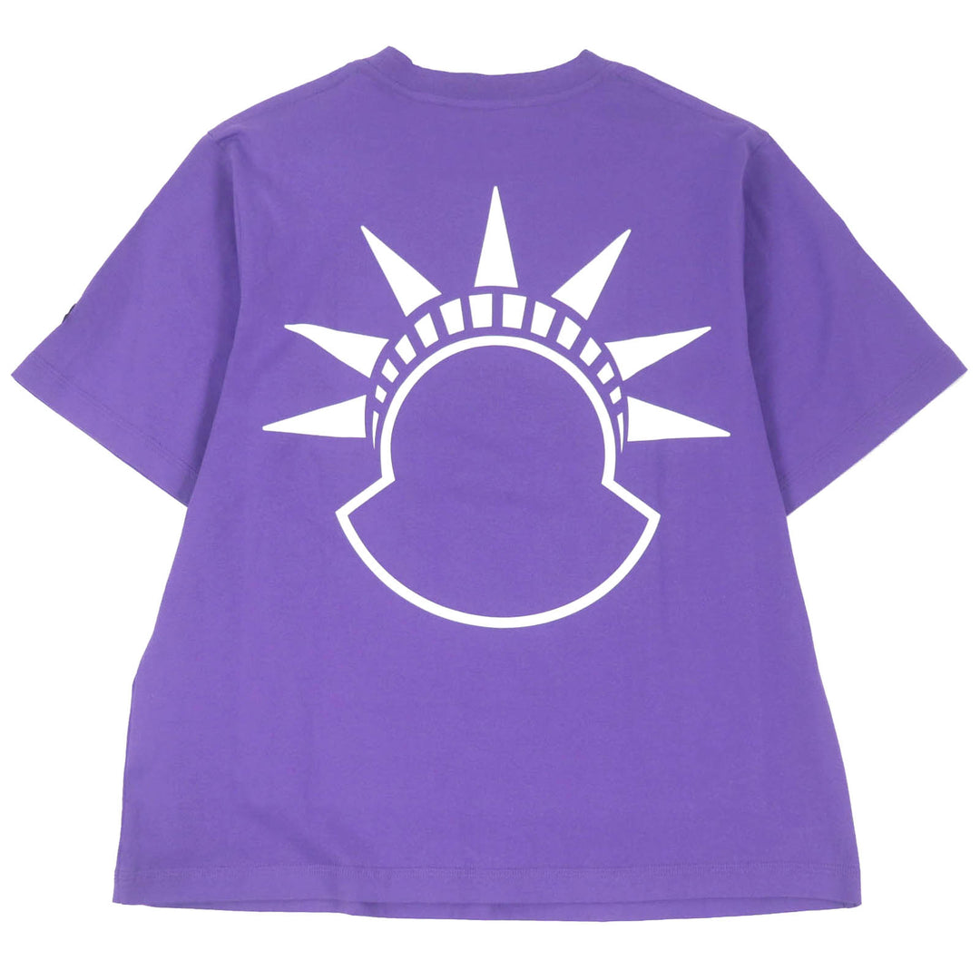 Excellent MONCLER GENIUS 2 Short sleeve T-shirt Alicia Keys Statue of Liberty purple cotton mens XS