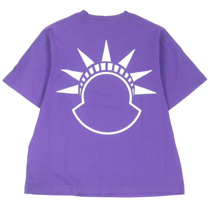 Excellent MONCLER GENIUS 2 Short sleeve T-shirt Alicia Keys Statue of Liberty purple cotton mens XS