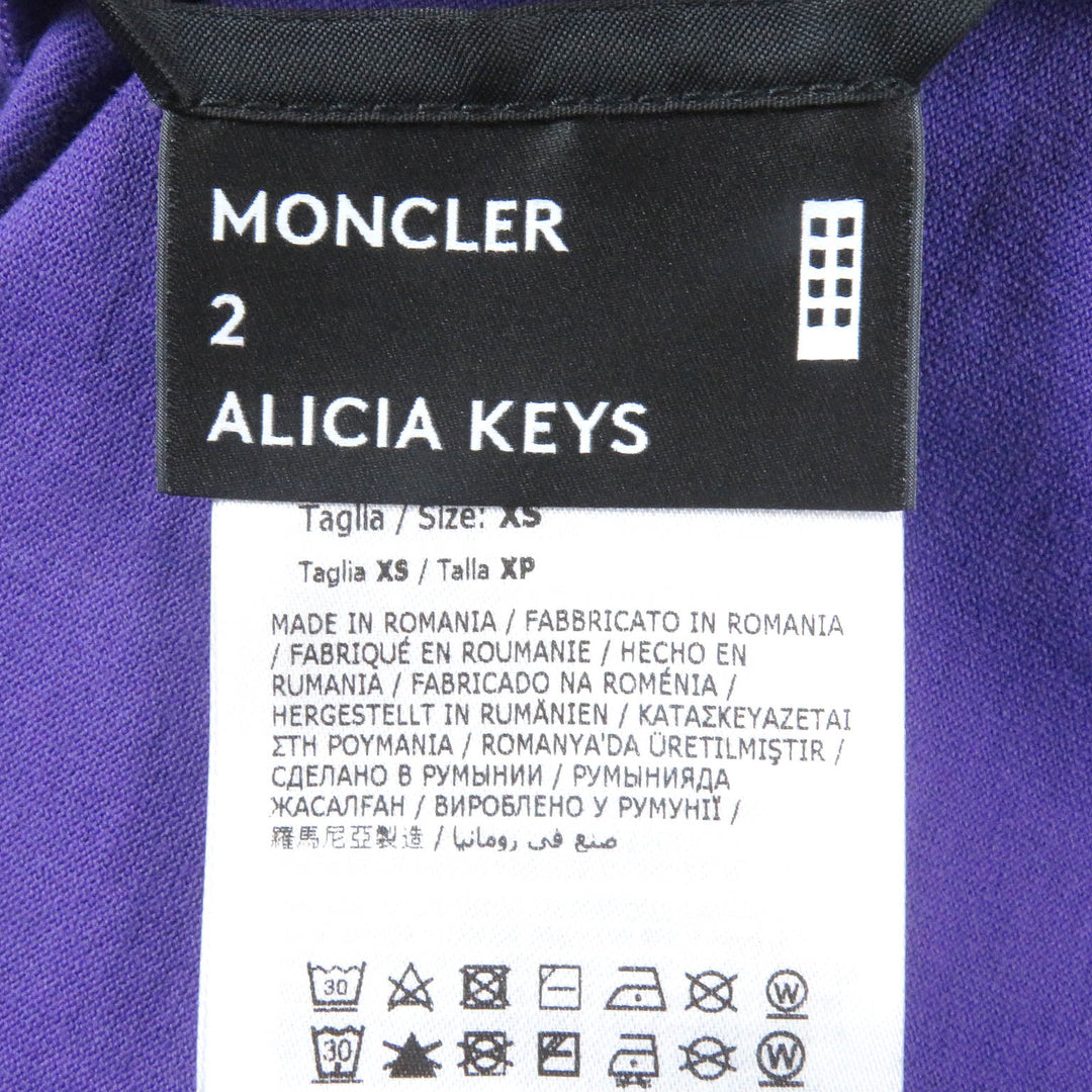 Excellent MONCLER GENIUS 2 Short sleeve T-shirt Alicia Keys Statue of Liberty purple cotton mens XS
