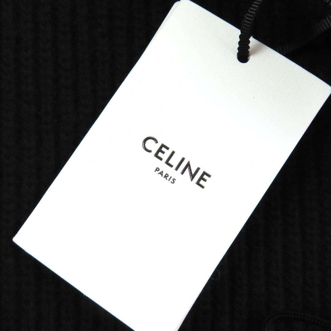 Pristine CELINE Parker Embroidered sequin gradient logo knit pullover mens XS 2A10X66Q