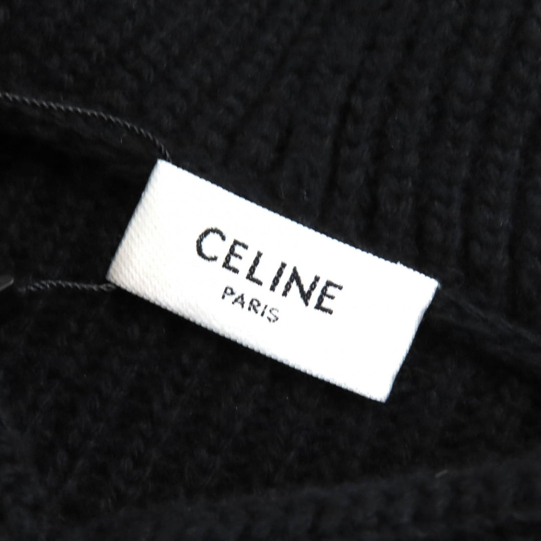 Pristine CELINE Parker Embroidered sequin gradient logo knit pullover mens XS