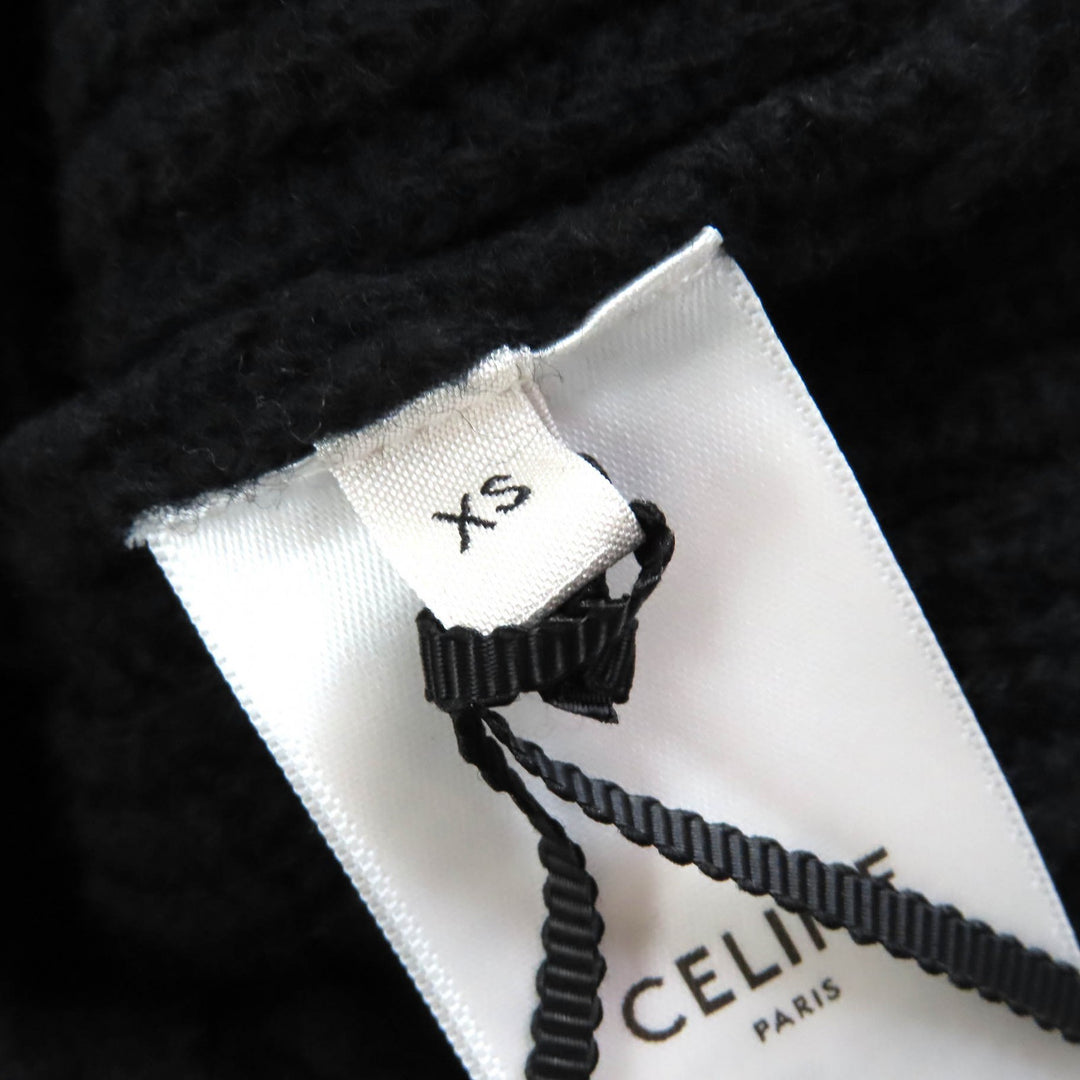 Pristine CELINE Parker Embroidered sequin gradient logo knit pullover mens XS