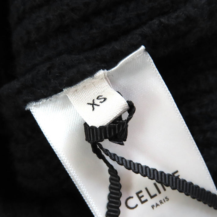 Pristine CELINE Parker Embroidered sequin gradient logo knit pullover mens XS