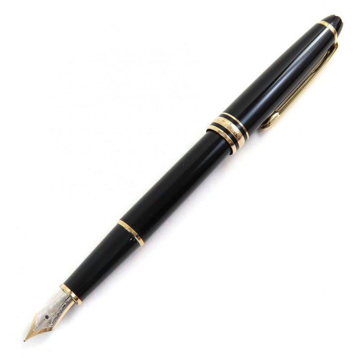 MONTBLANC fountain pen Meisterstück Classic white star Black gold 14K mens