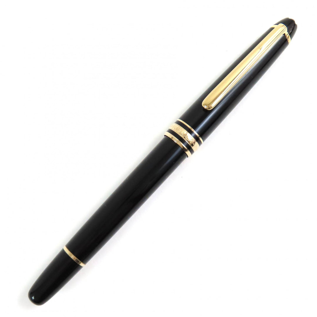 MONTBLANC fountain pen Meisterstück Classic white star Black gold 14K mens