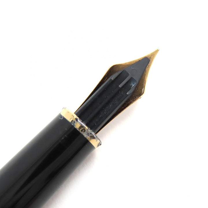 MONTBLANC fountain pen Meisterstück Classic white star Black gold 14K mens
