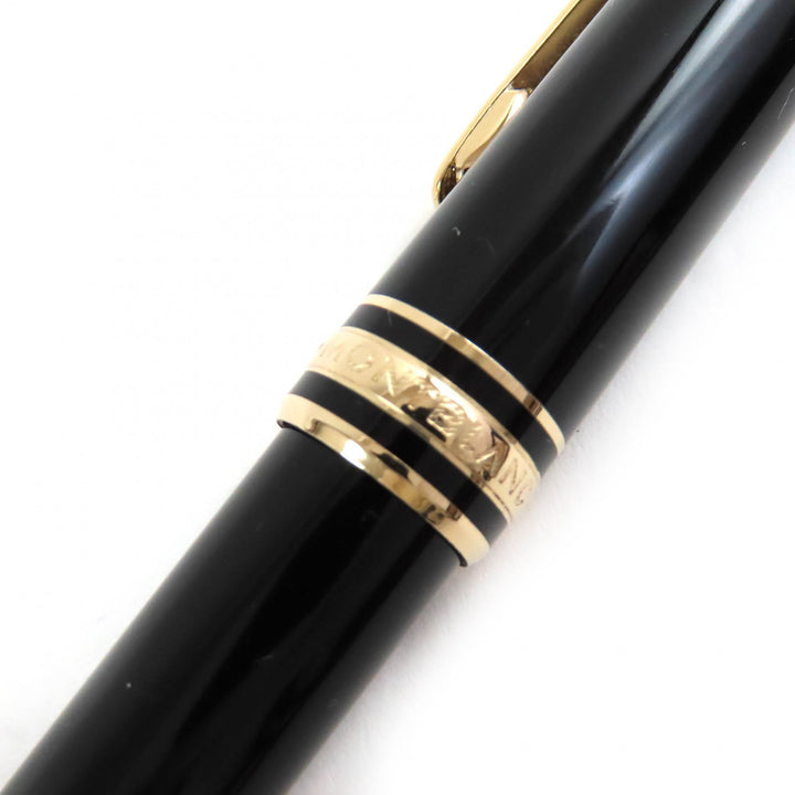 MONTBLANC fountain pen Meisterstück Classic white star Black gold 14K mens