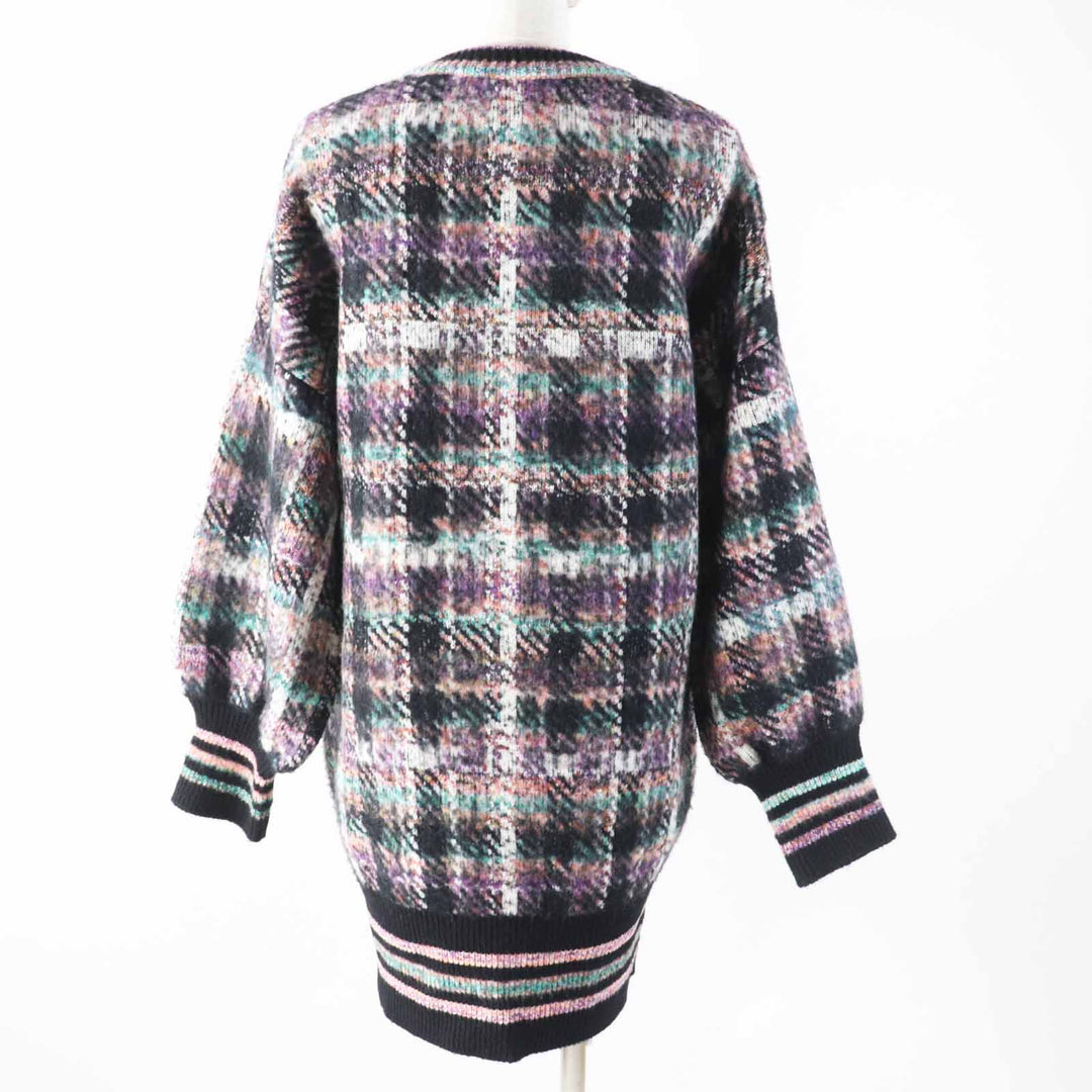 Great CHANEL one piece Gripoa button MIX knit tunic / Multi cashmere Women 36 P72935